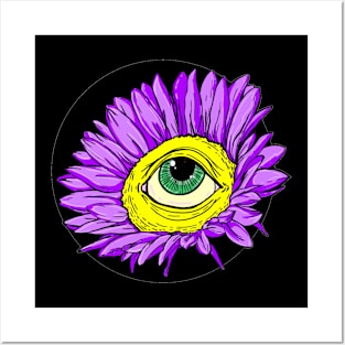 Eye Flower Posters and Art